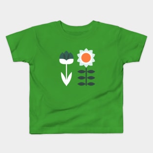 Set Sun Olive Flower Kids T-Shirt